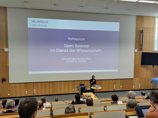 Picture of the lecture hall at the Bertelmann Kolloquium „Open Science im Dienst der Wissenschaft“