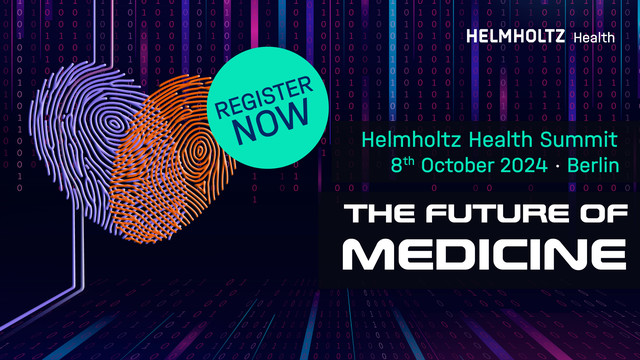 Ankündigung des Helmholtz Health Summits am 8. Oktober in Berlin zum Thema 